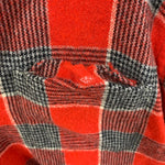 【曜日割引対象外】 ヴィンテージ vintage 50's 50s 50年代 MYLAN オープンカラーボックスシャツ 長袖シャツ レッド 201MT-3571 VB