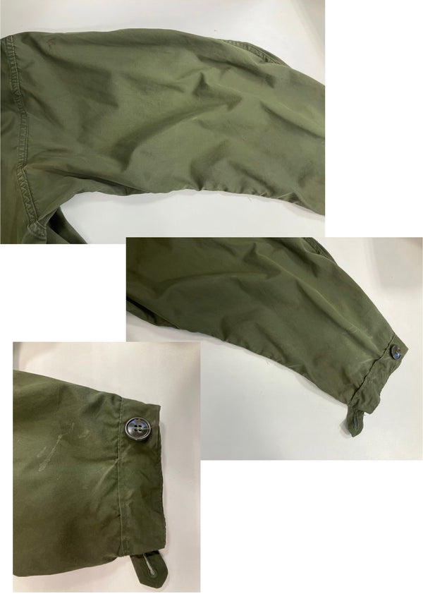 ミリタリー military 70's 70年代 US ARMY 米軍 実物 M-65 フィッシュテールパーカー モッズコート ブラスジッパー シェル フード VINTAGE ヴィンテージ MEDIUM-REGULAR コート カーキ 101MT-4901