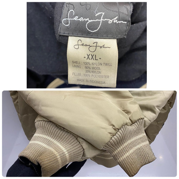 ショーンジョン SEAN JOHN リバーシブル スタジャン ナイロン ジャケット ベージュ XXLサイズ 201MT-4575