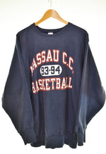 チャンピオン Champion Reverse Weave 90s 90年代 NASSAU カレッジロゴ スウェット スウェット ネイビー 3Lサイズ 103MT-3023