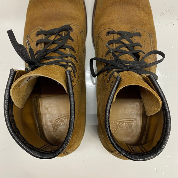 【曜日割引対象外】 レッドウィング RED WING USA製 ブラックスミス 8 1/2 D スエード 9162 メンズ靴 ブーツ ワーク ブラウン 26.5cmサイズ 201-shoes1470 VB