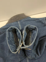 カーハート Carhartt 90's 90年代 デニム チョアコート カバーオール 金ボタン ワッペン VINTAGE ヴィンテージ 46 ジャケット ブルー 101MT-5155