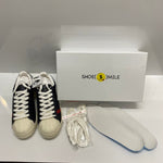 【曜日割引対象外】 シュースマイル SHOE(S)MILE TWOFACE×CSF 大戦デニム メンズ靴 スニーカー ブルー 26cmサイズ 201-shoes1576 VB