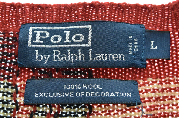 ラルフローレン RalphLauren エルボーパッチニット ショルダーパッチ MNBLSWEM3P00032 セーター マルチカラー Lサイズ 103MT-2542