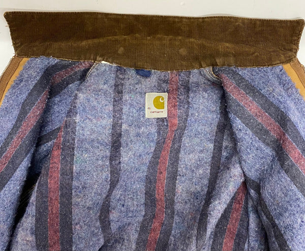 【曜日割引対象外】 カーハート Carhartt 70's デトロイトジャケット ステンシル ジャケット ベージュ 46サイズ 201MT-4874 VB