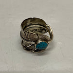 【曜日割引対象外】 【中古】ホイールワークス WHEEL WORKS フェザー ターコイズ 10号 メンズジュエリー・アクセサリー 指輪・リング シルバー 201goods-682 VB