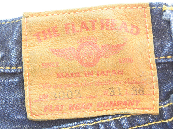 フラットヘッド FLAT HEAD タイトテーパードストレート ジーンズ デニムパンツ インディゴ 3002 デニム ブルー 31 103MB-397