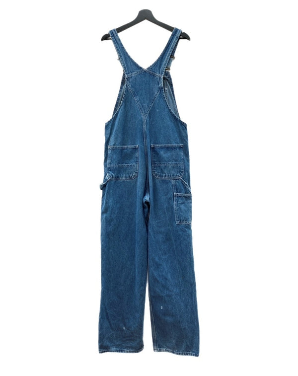 カーハート Carhartt DENIM OVERALL デニム オーバーオール ジップフライ アウトドア 薄手 ワーク つなぎ オールインワン インディゴ 青 ロゴ R07-DST つなぎ・オーバーオール ブルー サイズ 32 104MB-314