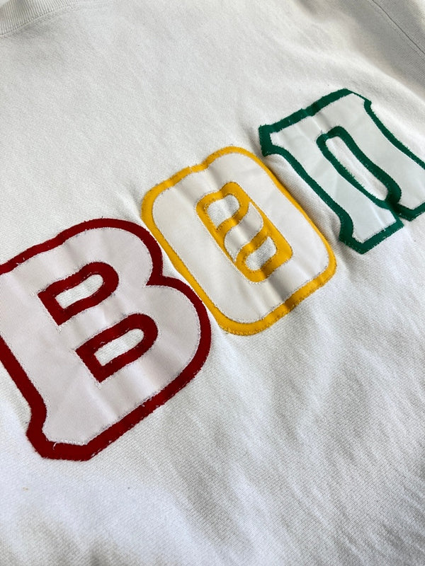 チャンピオン Champion 80s～ ヴィンテージ Vintage トリコタグ リバースウィーブ REVERSE WEAVE US古着 ワッペン刺繍 白 XXL スウェット ホワイト 3Lサイズ 101MT-3888