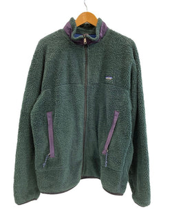 パタゴニア PATAGONIA フリースジャケット ボアジャケット USA製 51884 XL ジャケット グリーン LLサイズ 101MT-3378