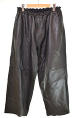 グラフペーパー  Graphpaper Sheep Leather Easy Pants レザーパンツ GM223-40194 ボトムスその他 ブラック 1 103MB-560