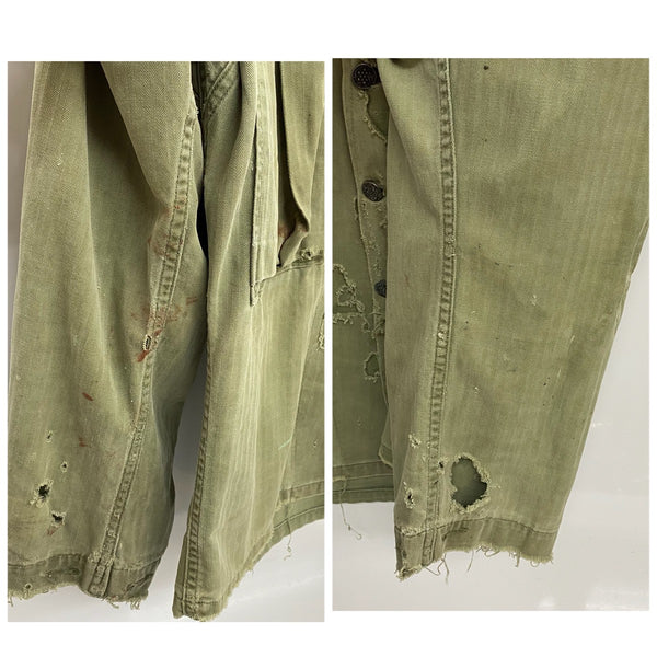 【曜日割引対象外】 ヴィンテージ vintage 40's US.ARMY M-43 HBT ヘリンボーン ミリタリージャケット ジャケット カーキ 34Rサイズ 201MT-4430 VB