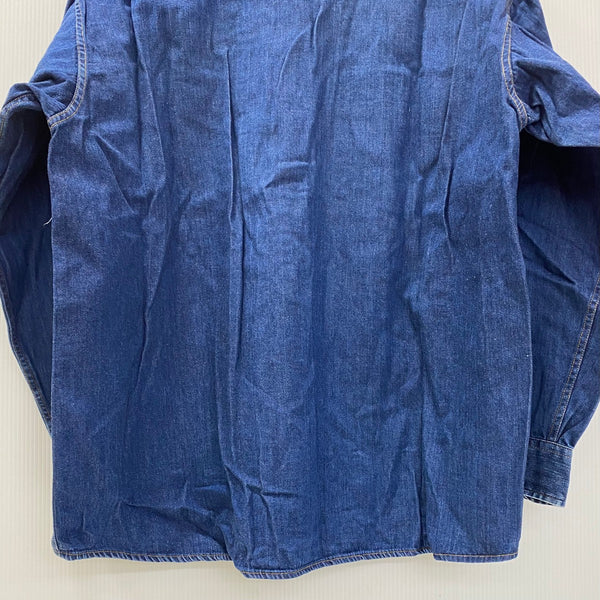 ラルフローレン Ralph Lauren 90's CHAPS チャップス FRONTIER デニムシャツ 長袖シャツ ブルー Lサイズ 201MT-3310