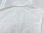 コーチ COACH リンクル ボタン ダウン ドレス WRINKLE BUTTON DOWN DRESS 半袖 シャツ SHIRT ウエストマーク WHITE 白 CG064 ワンピース ホワイト Mサイズ 104LT-166