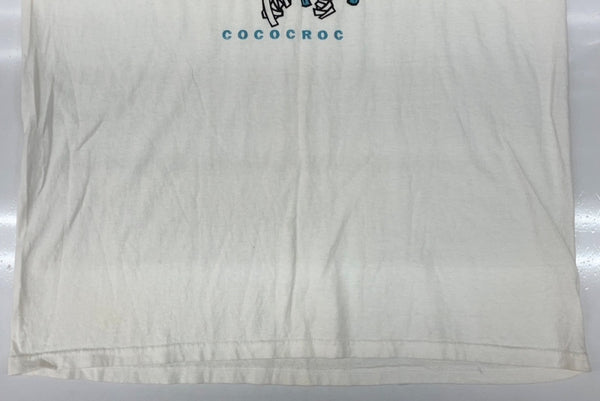 バンド band 90s 00s COCOBAT TEE ココバット Tシャツ United Sportsタグ I Versus I ヘビメタ バンT 半袖 白 Tシャツ ロゴ ホワイト XLサイズ 104MT-2347