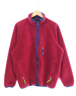 パタゴニア PATAGONIA 92年製 USA製 Retro Cardigan レトロカーディガン フリースジャケット 90s 90's 90年代 23022 ジャケット ワインレッド Lサイズ 103MT-2349