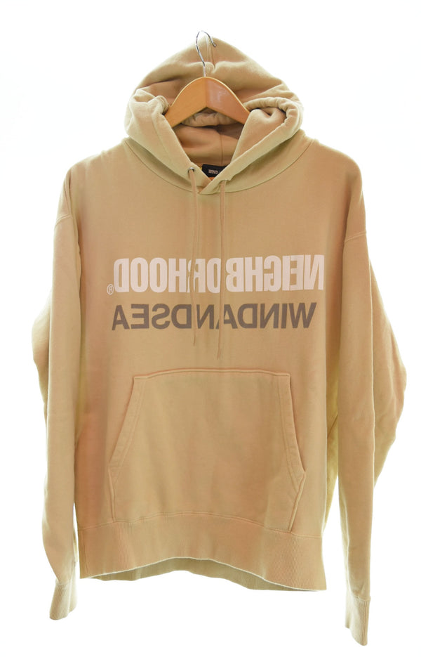ネイバーフッド NEIGHBORHOOD 21SS ウィンダンシー プリント ロゴ プルオーバー フーディ パーカー ベージュ 211ELWSN-CSM01S パーカ ベージュ Sサイズ 103MT-2164