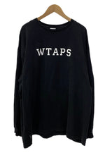 ダブルタップス W)taps 23aw COLLEGE LS COTTON TEE カレッジロゴ ロンT ブラック XLサイズ 201MT-2986