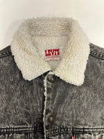 リーバイス Levi's 80s 80's ブラックデニムボアジャケット USA製 ヴィンテージ 黒 70609-0253 ジャケット ブラック Mサイズ 101MT-5293