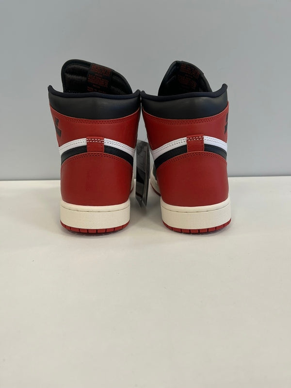 ジョーダン JORDAN NIKE AIR JORDAN 1 RETRO HIGH OG BLACK TOE ナイキ エア ジョーダン 1 ブラックトゥ DZ5485-106 メンズ靴 スニーカー レッド 27.5cm 101sh-2342