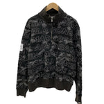 ア ベイシング エイプ A BATHING APE ハーフジップ スウェット ブラック Lサイズ 201MT-4371