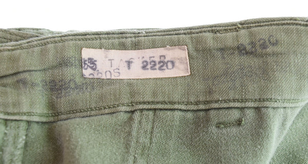 ミリタリー military 60s ベイカーパンツ アメリカ軍 USARMY WALDESジッパー 100-68-C-1849 ボトムスその他 カーキ 34×31 103MB-458