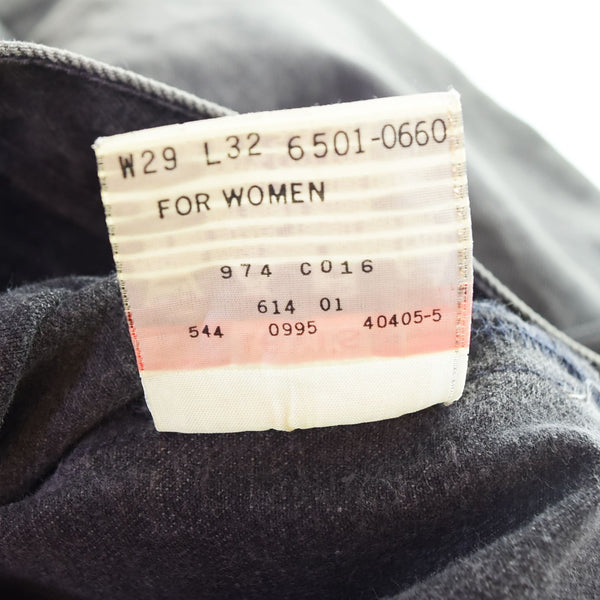 リーバイス Levi's USA製 90s ブラックデニム ストレートデニムパンツ 6501-0660 デニム ブラック 29 103MB-528