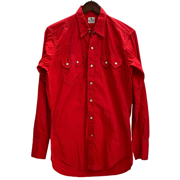 【曜日割引対象外】 ラングラー Wrangler 60's WESTERN SHIRT 長袖シャツ レッド 15-33サイズ 201MT-4376 VB