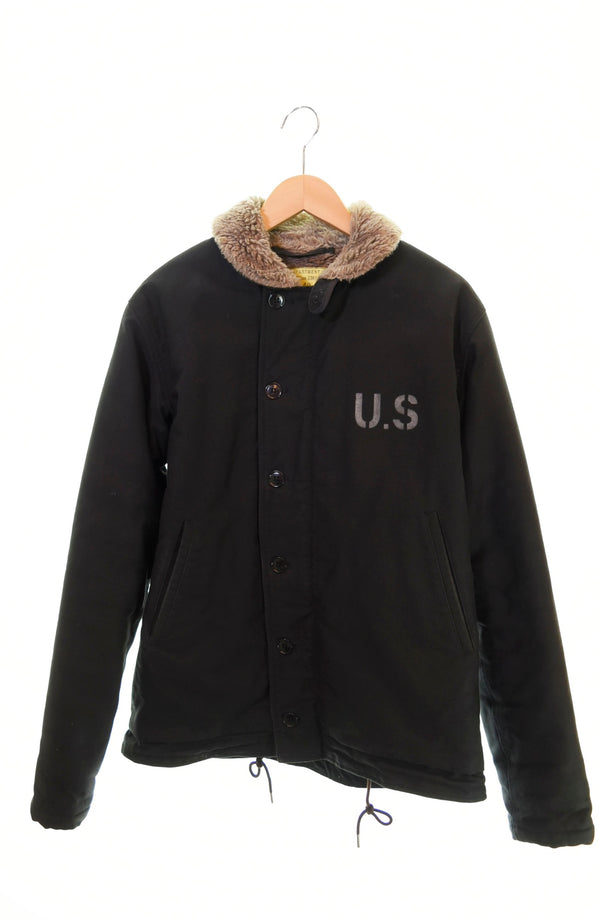 バズリクソンズ  Buzz Rickson’s N-1 DECK JACKET デッキジャケット 黒 BR13657 40 ジャケット ブラック 103MT-1025