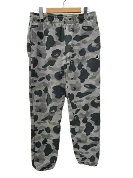 ア ベイシング エイプ A BATHING APE Heather Gray Camo Sweatpants 001PTK801006M ボトムスその他 グレー Mサイズ 201MB-884