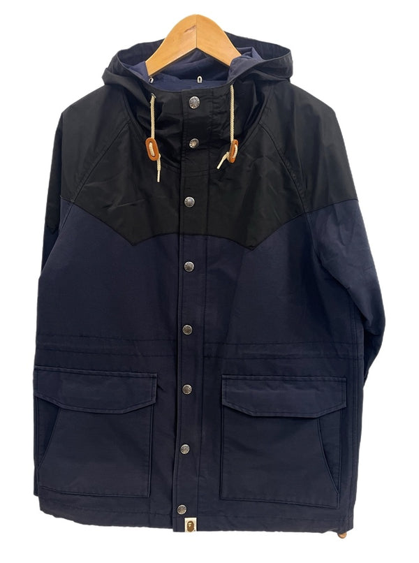 ア ベイシング エイプ A BATHING APE マウンテンパーカー ナイロンジャケット ライナー付き 黒 1860-141-005 ジャケット ブラック Mサイズ 101MT-4359