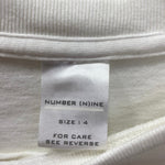 ナンバーナイン NUMBER (N)INE チェーン スカル Tシャツ Tシャツ スカル ホワイト 4サイズ 201MT-2424