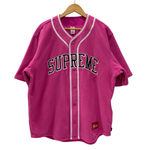 シュプリーム SUPREME FW24 Polartec Baseball Jersey 半袖シャツ ピンク Mサイズ 201MT-4177