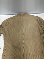 ヴィンテージ vintage 30's～ 30年代～ EURO ユーロ サーヴァント ギャルソンジャケット ワーク カートンボタン アンティーク ストライプ ヒッコリー - ジャケット イエロー 101MT-4994