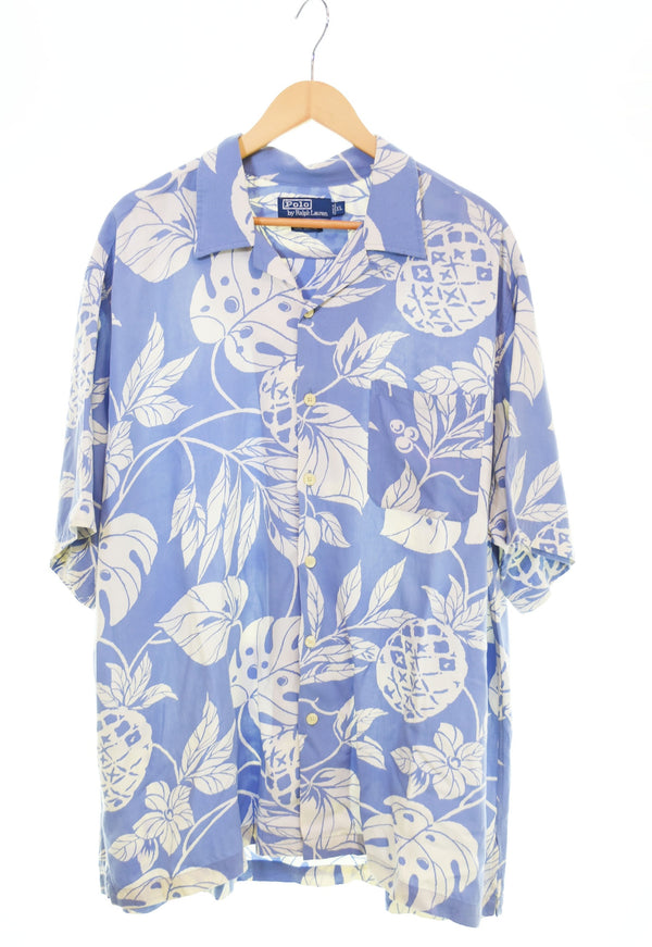 ラルフローレン RalphLauren Polo Ralph Lauren 開襟 オープンカラーシャツ アロハシャツ 半袖シャツ マルチカラー LLサイズ 103MT-2664