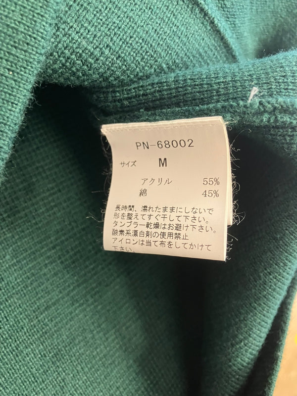 ヴァンヂャケット VAN Jacket INC. 70th ANNIVERSARY 70周年記念 レタード カーディガン カーディガン グリーン Mサイズ 101MT-3802