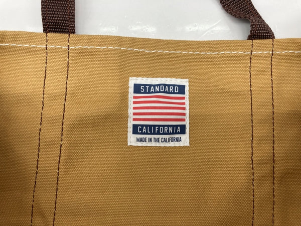 スタンダードカリフォルニア STANDARD CALIFORNIA 2Way TOTEBAG トートバッグ キャンバス ショルダー 斜め掛け かばん 茶 バッグ メンズバッグ ショルダーバッグ・メッセンジャーバッグ ロゴ ブラウン 104B-81