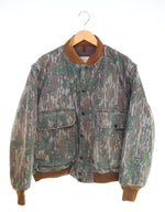 US US古着 80s MOSSY OAK リアルツリー2wayブルゾン USA製 80's 短丈 デタッチャブル シンサレート ジャケット マルチカラー LLサイズ 103MT-2896