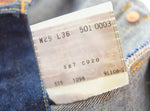 リーバイス Levi's USA製 バレンシア工場 501XX  ボタン裏555  デニムパンツ W29 L36  501-0003 デニム ブルー 103MB-611