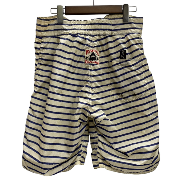 【曜日割引対象外】 キャピタル KAPITAL 10SS ビーチショートパンツ ナイロン ハーフパンツ ホワイト 2サイズ 201MB-1057 VB