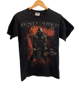 バンド band 00's Hanes DISTURBED ディスターブド ヘヴィメタル ロック Tシャツ ブラック Sサイズ 101MT-3870