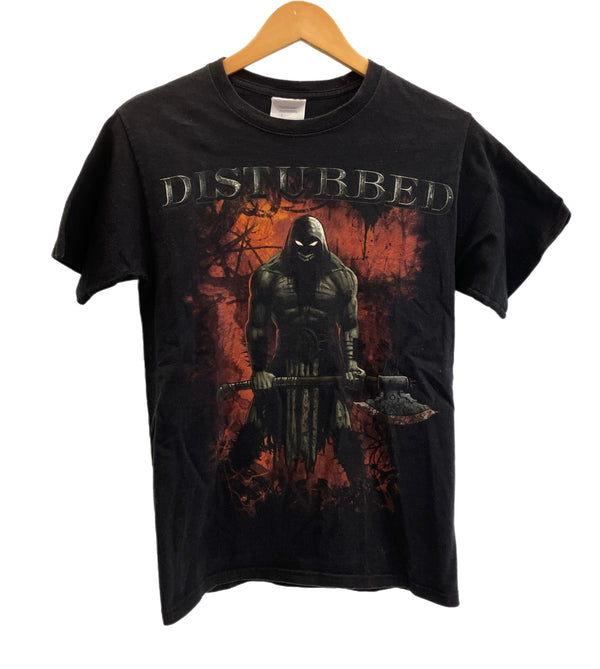 バンド band 00's Hanes DISTURBED ディスターブド ヘヴィメタル ロック Tシャツ ブラック Sサイズ 101MT-3870