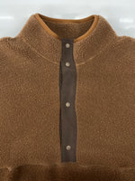 グラフペーパー Graphpaper Wool Boa High Neck Pullover ウール ボア ハイネック プルオーバー フリース ハーフボタン ジャケット キャメル 茶 GU183-70102 サイズ 2 ジャケット 無地 ブラウン 104MT-1891