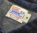リーバイス Levi's 90s 90's 99年製 ショートホーン デニム ウエスタン シャツ 50s レプリカ 復刻 日本製 61504-53 40 長袖シャツ ブルー Lサイズ 103MT-2673