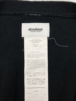 ダブレット doublet 20SS HIDDEN MESSAGE CARDIGAN メッセージ カーディガン ニット オーバーサイズ 黒 20SS21KN29 カーディガン 総柄 ブラック Lサイズ 104MT-1131