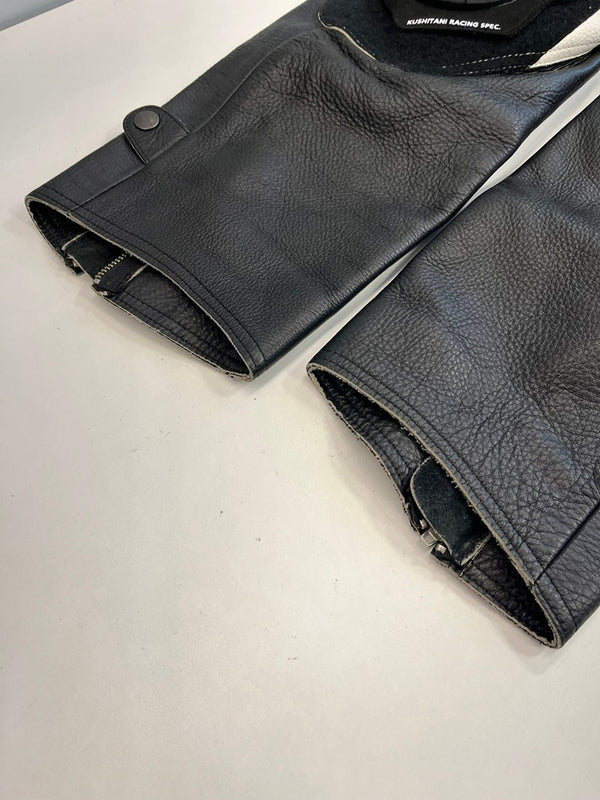 クシタニ KUSHITANI レザーパンツ バイカーパンツ ツーリング バイク用品 黒 膝プロテクター ボトムスその他 ブラック 101MB-780