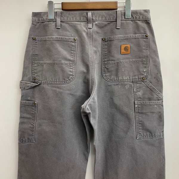 【曜日割引対象外】 カーハート Carhartt ダブルニー ダックパンツ カーゴパンツ グレー 33×32サイズ 201MB-1184 VB