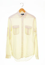 ラルフローレン RalphLauren 90s 90's Polo by Ralph Lauren LINEN×SILK リネン シルク シャツL/S White 長袖シャツ ホワイト Sサイズ 103MT-2675