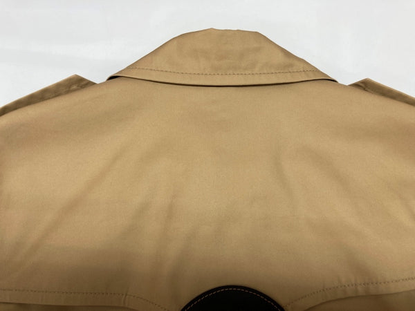 コーチ COACH トレンチコート TRENCHCOAT ライトアウター ダブル ミモレ丈 スリット BROWN 茶色 F33778 コート 無地 ブラウン XSサイズ 104LT-256