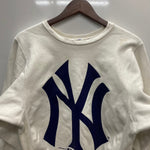 【曜日割引対象外】 チャンピオン Champion 90's USA製 YANKEES 両面プリント スウェット ホワイト Mサイズ 201MT-4651 VB